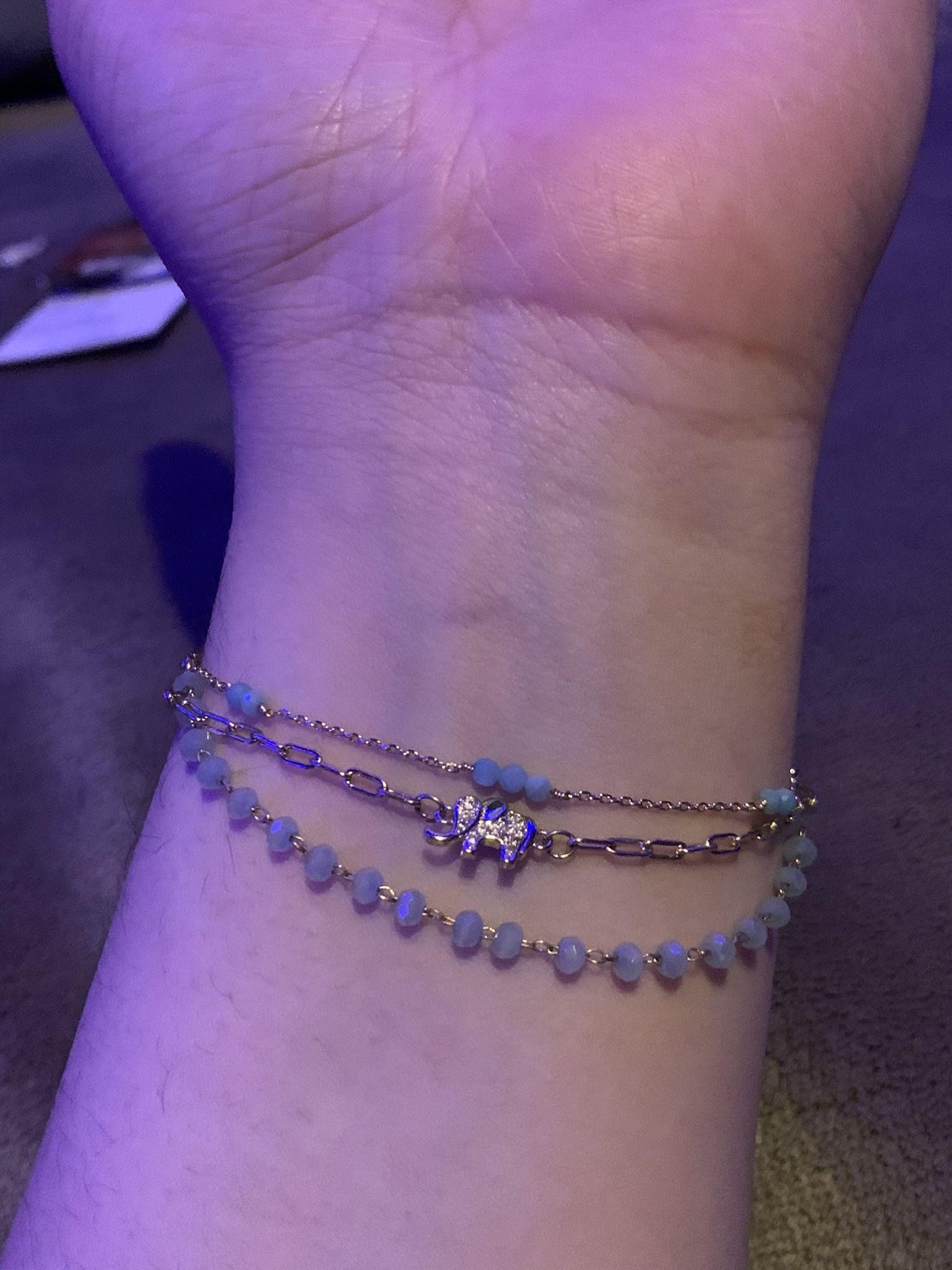 Elephant Pendant Bracelet