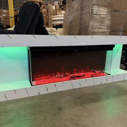 Electric Fireplace with Remote Control,