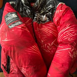 Supreme The North Face Printed Nuptse Trompe L'oeil Jacket