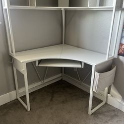 White Corner Desk