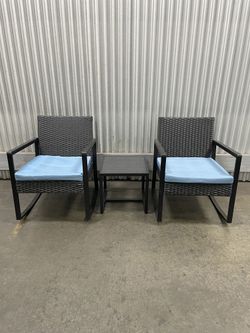 3pc Outdoor Patio Furniture Chair Set