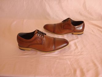 Stacy Adams Dickinson Cognac Cap Toe Oxford Dress Shoes Men’s Size 12