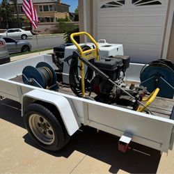 Trailer Mounted Pressure Washing System w/ Secondary Unit 