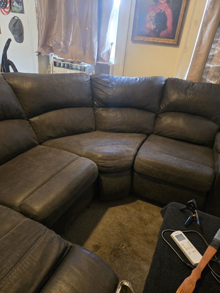 2 Piece Sofa With Recliner On Each End Will Consider Trades For Whatever.