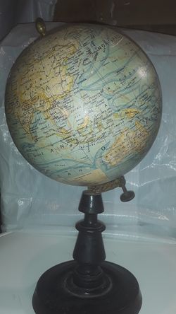 Terrestrial globe 19th century earlier made in France by j. Forest Paris 17-97