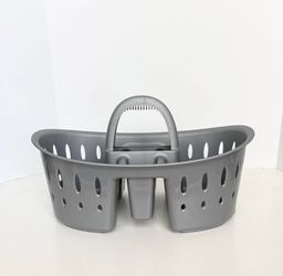 Grey Bath Shower Caddy with Handle | College Dorm Essentials