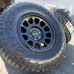 17x8.5 0mm METHOD wheels Tacoma 4Runner Tundra Silverado Sierra Tahoe Rims Tires 6x5.5 Bronco