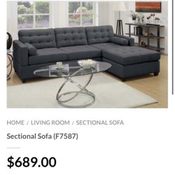 Gray Sectional Sofa