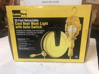 Cord reel work light