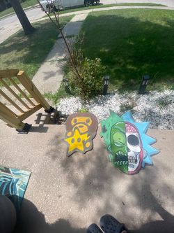 CUSTOM WALL ART – Rick & Morty / BAPE Style