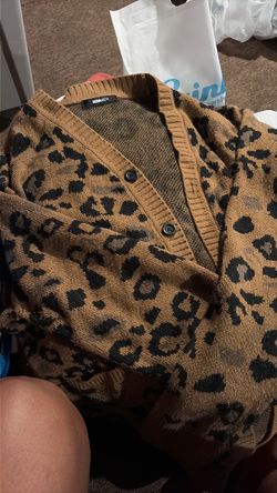 Cheetah print men fashion nova sweater