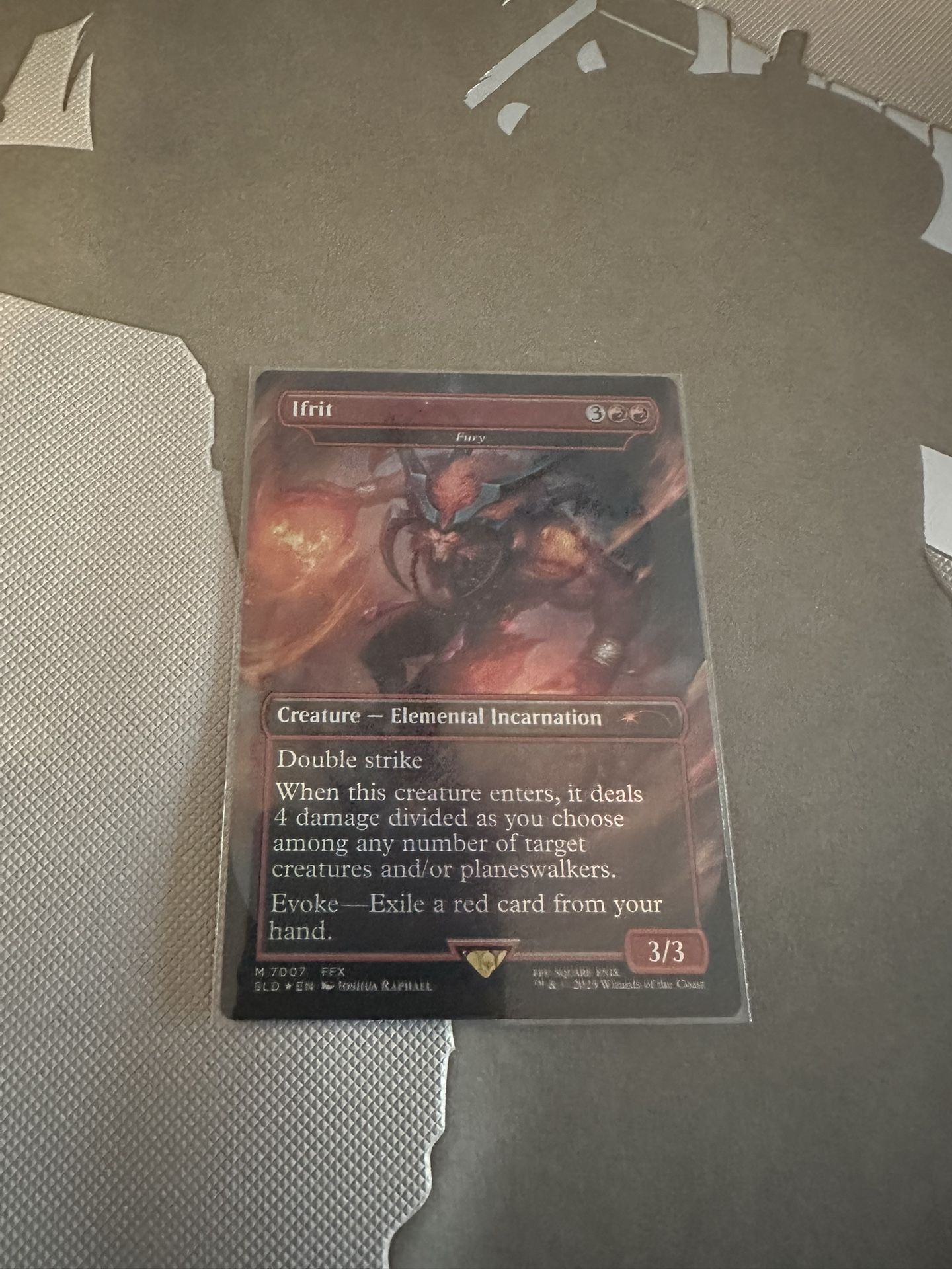 Final Fantasy MTG Secret Lair Ifrit(Fury)