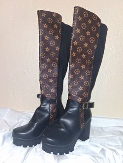 Koko Kouture chunky heeled knee-high boots