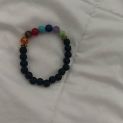 Handmade black infinity bracelet
