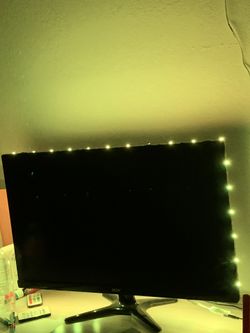100 hz monitor comes with led lights on it and remote Make me an OFFER