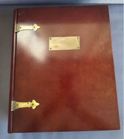 🗝️ VINTAGE 1991 BOMBAY COMPANY KEEPSAKE BOX – MAHOGANY WOOD & SOLID BRASS | 14"