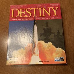 DESTINY COMPUTER GAME: World Domination From Stone Age To Space Age By Interactive Magic Using a Windows 95 CD-ROM
