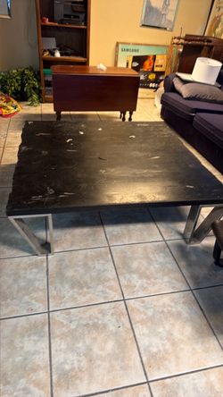 Big table with metal things sticking out of them