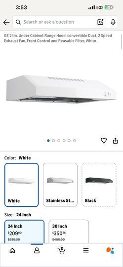 GE 24in. Under Cabinet Range Hood,