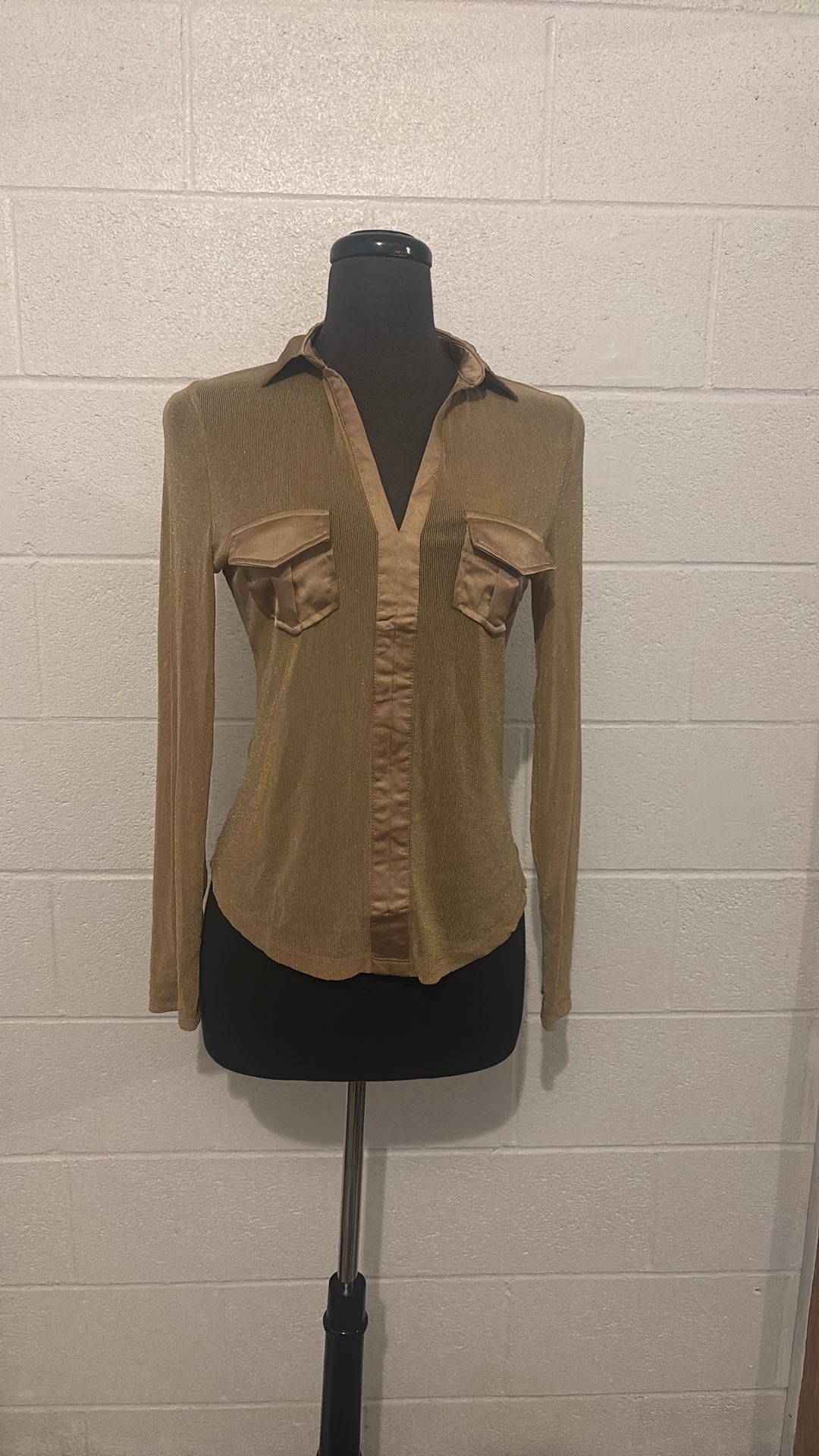 Gold Mesh Top