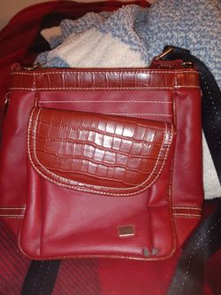 Red Leather Crossbody Bag