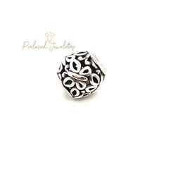 Pandora Round Butterfly Charm