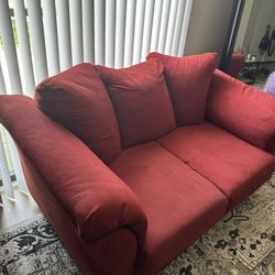 Red Two seat couch