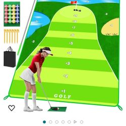 Golf Mat With Club