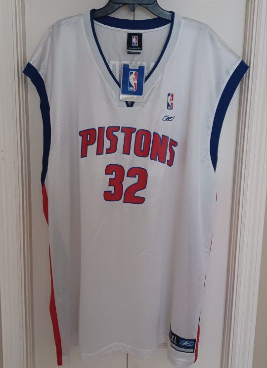 4XL VINTAGE WITH TAGS PISTONS BASKETBALL 🏀 JERSEY NWT SIZE 4XL 