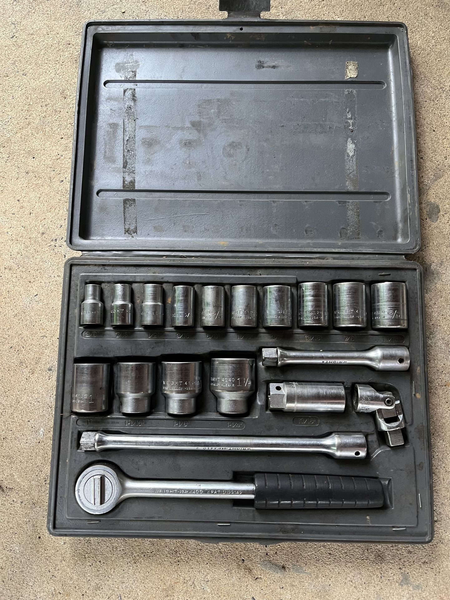 Wright 1/2” Socket Set with Case