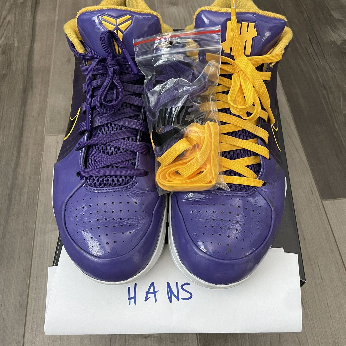 Nike Kobe 4 Protro Undefeated UNDFTD Court Purple Lakers for Sale 