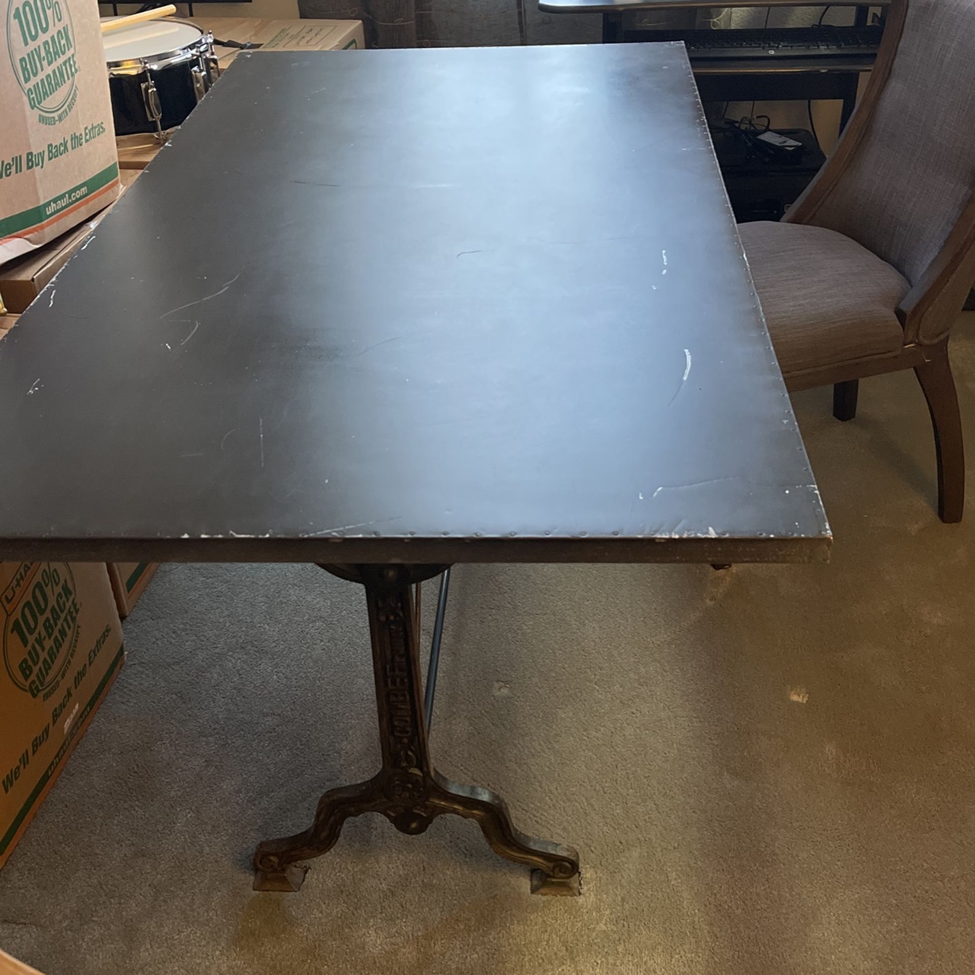 Metal Table- Very Cool Antique