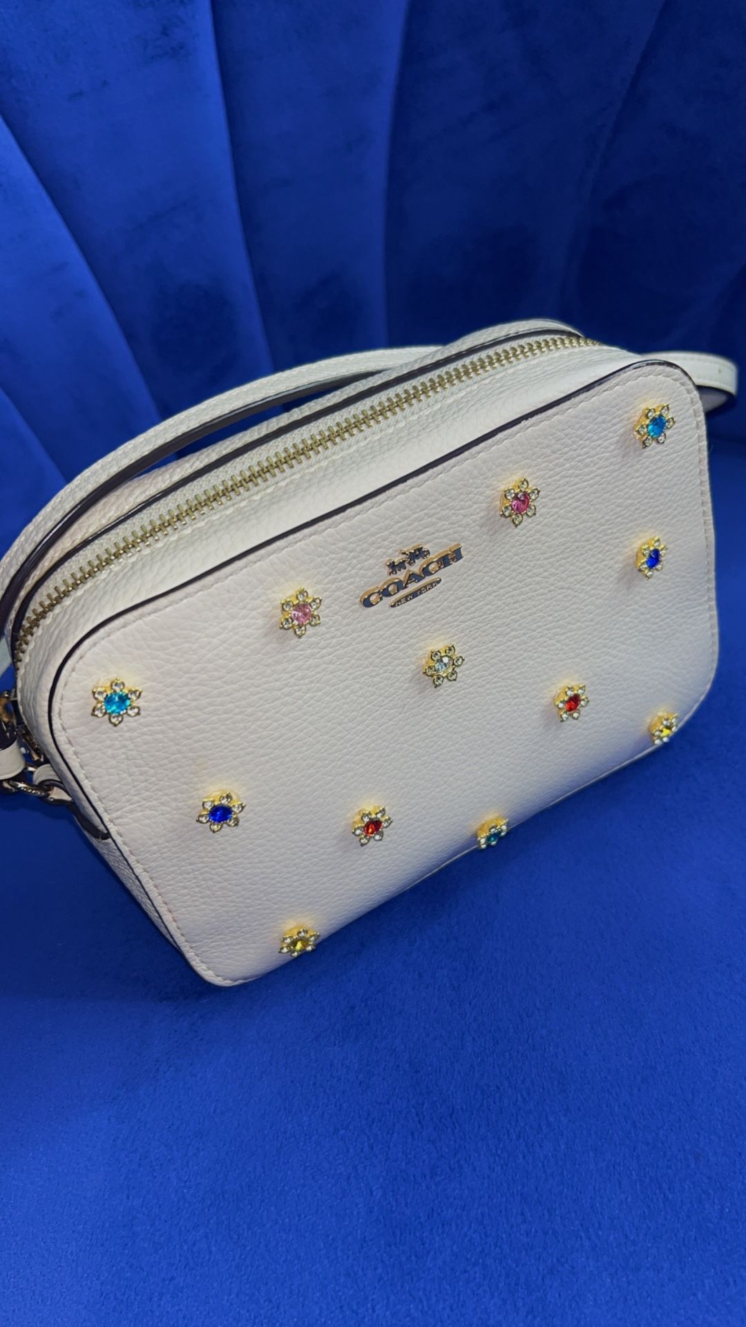 Coach Mini Jamie Camera Bag /customized with Rhinestones art  💎