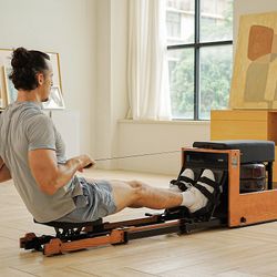 Foldable Water Rowing Machine, New
