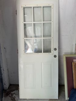 32”x 80” Jeld-Wen Steel Rt Swing Door