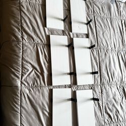 6pc set floating wall shelves