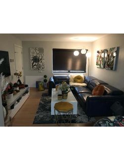 Blue Leather Recliner Couch