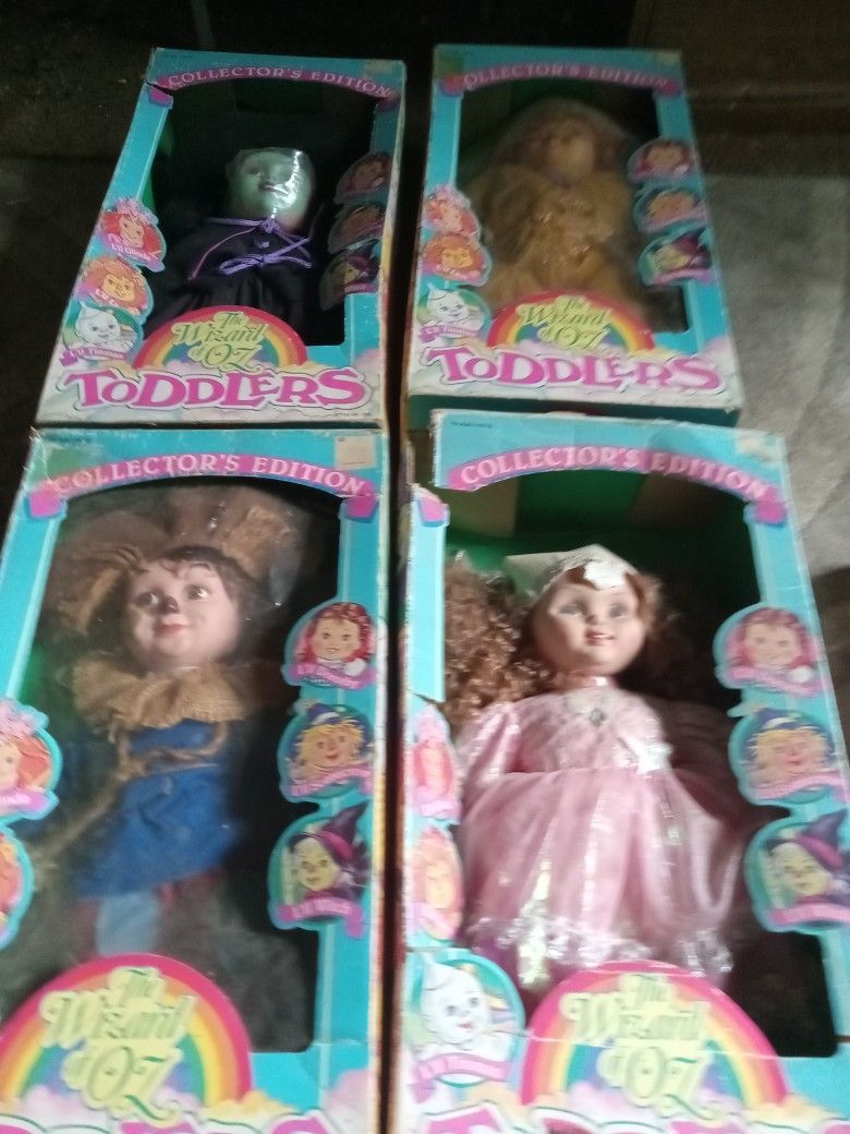 The Wizard Of Oz Toddlers 1993 Sky Kids Inc.Set Of 4Still In Original Box's Style No.1205