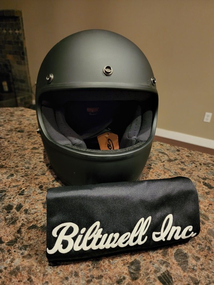 Biltwell Gringo Full Face Motorcycle Helmet DOT Approved