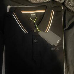 Black Boss Polo Shirt 