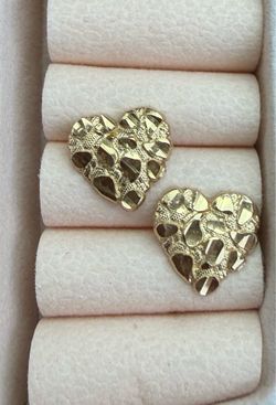 Heart nuggets 10 k gold
