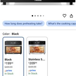 32QT Extra Large Air Fryer, 19-In-1 Air Fryer Toaster Oven Combo with Rotisserie and Dehydrator, Digital Convection Oven Countertop Airfryer Fit 13" P