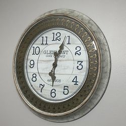 Large Glenmont Clock Company Wall Clock 