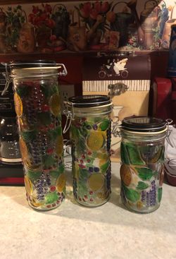 Stained glass canisters