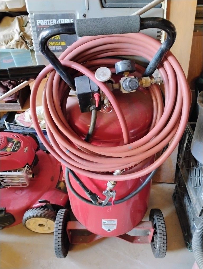 Porter Cable Electric Air Compressor On Wheels