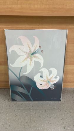 Framed Lily Floral Art Print