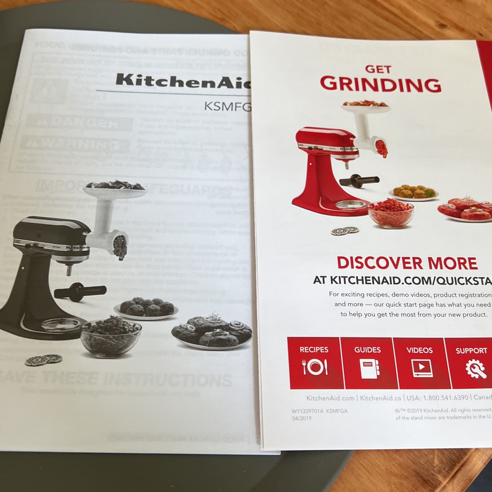 Kitchen Aid, Stand Mixer, Meat, Grinder Attachment