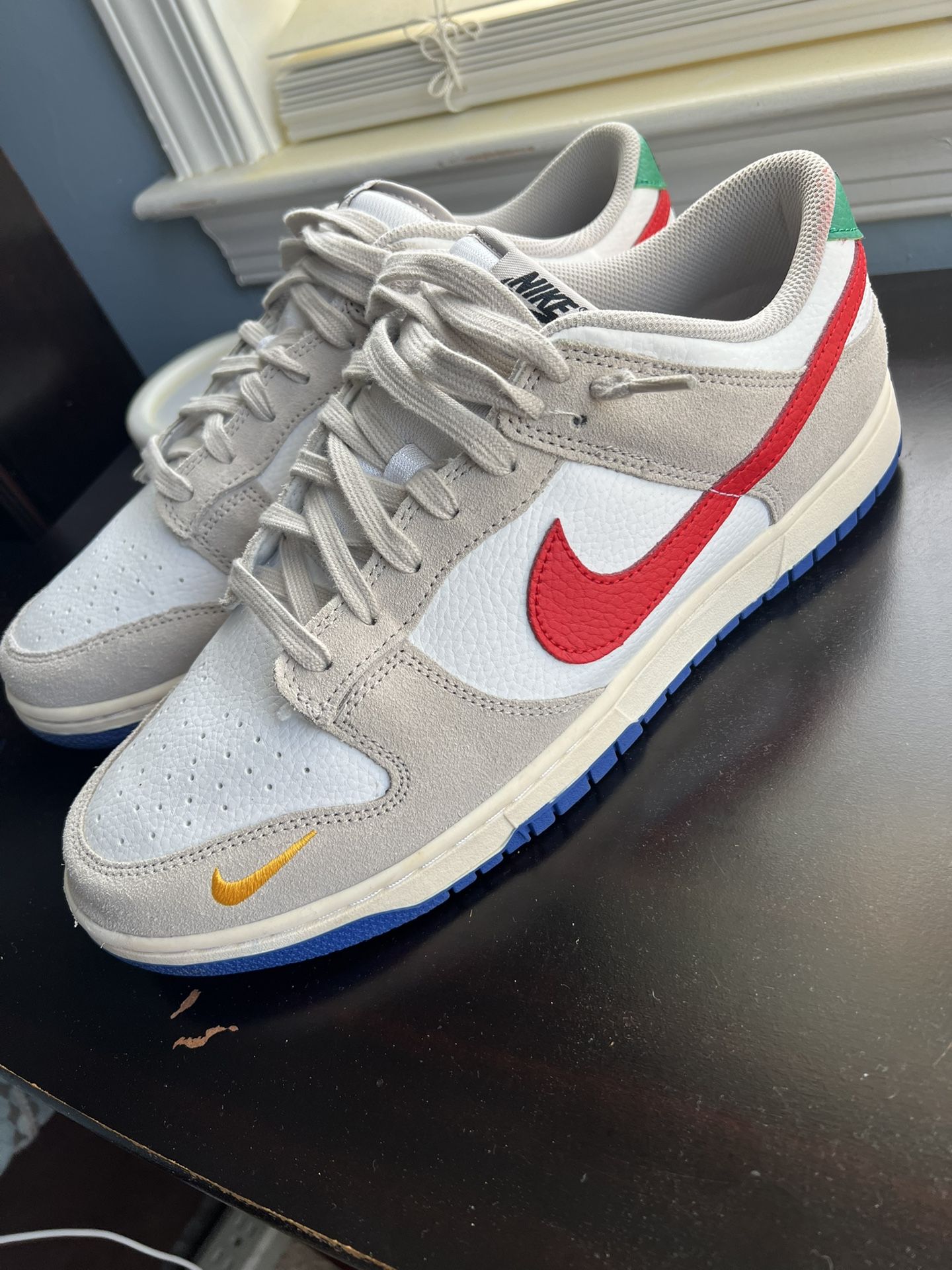 Nike Dunk Low Light Iron Ore Red Blue. Size 12.5