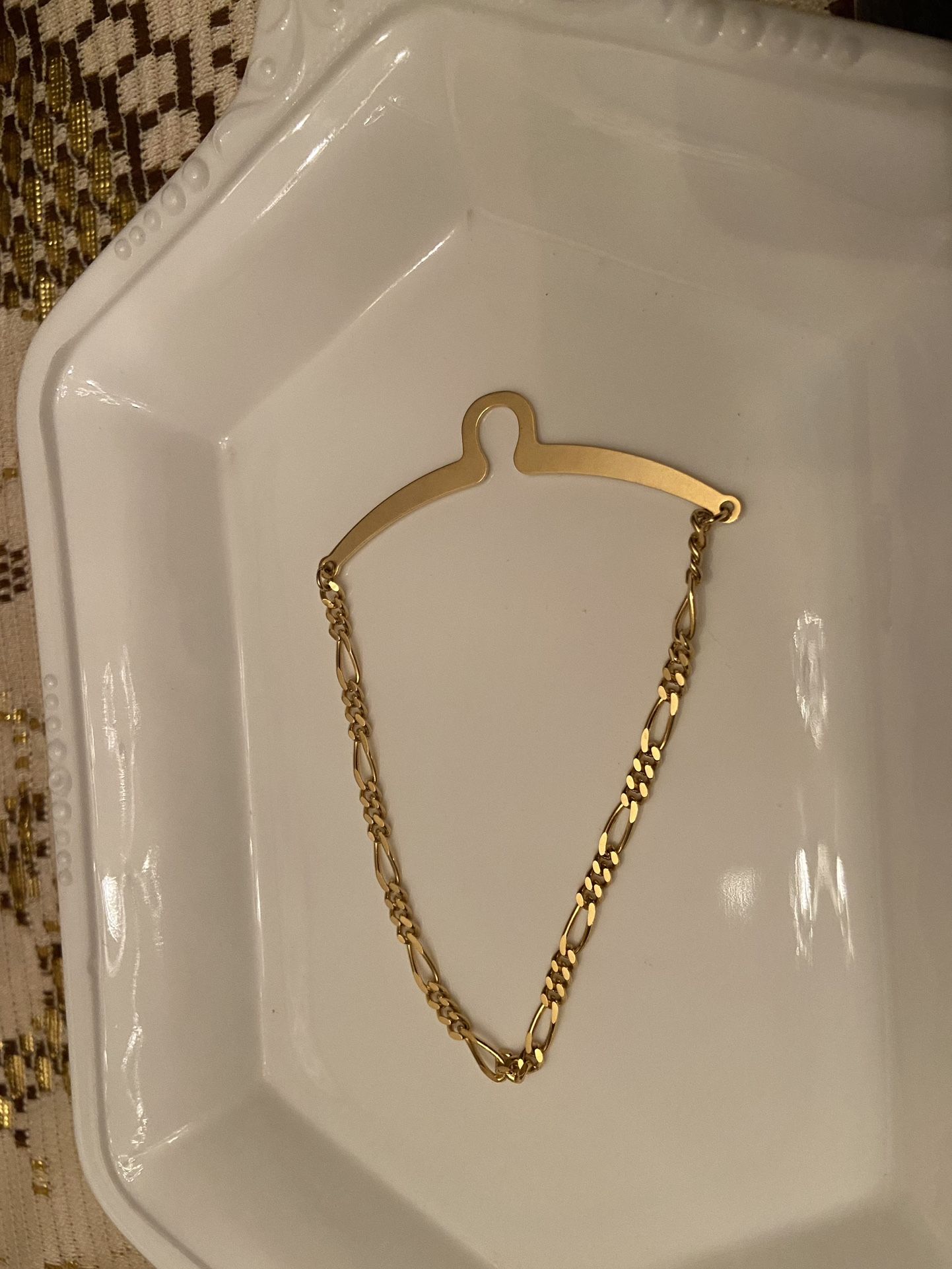 2 3/8” Alternating link Chain Vintage Tie Bar
