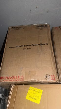 Yaheetech Retro Brown Chair Set of 4